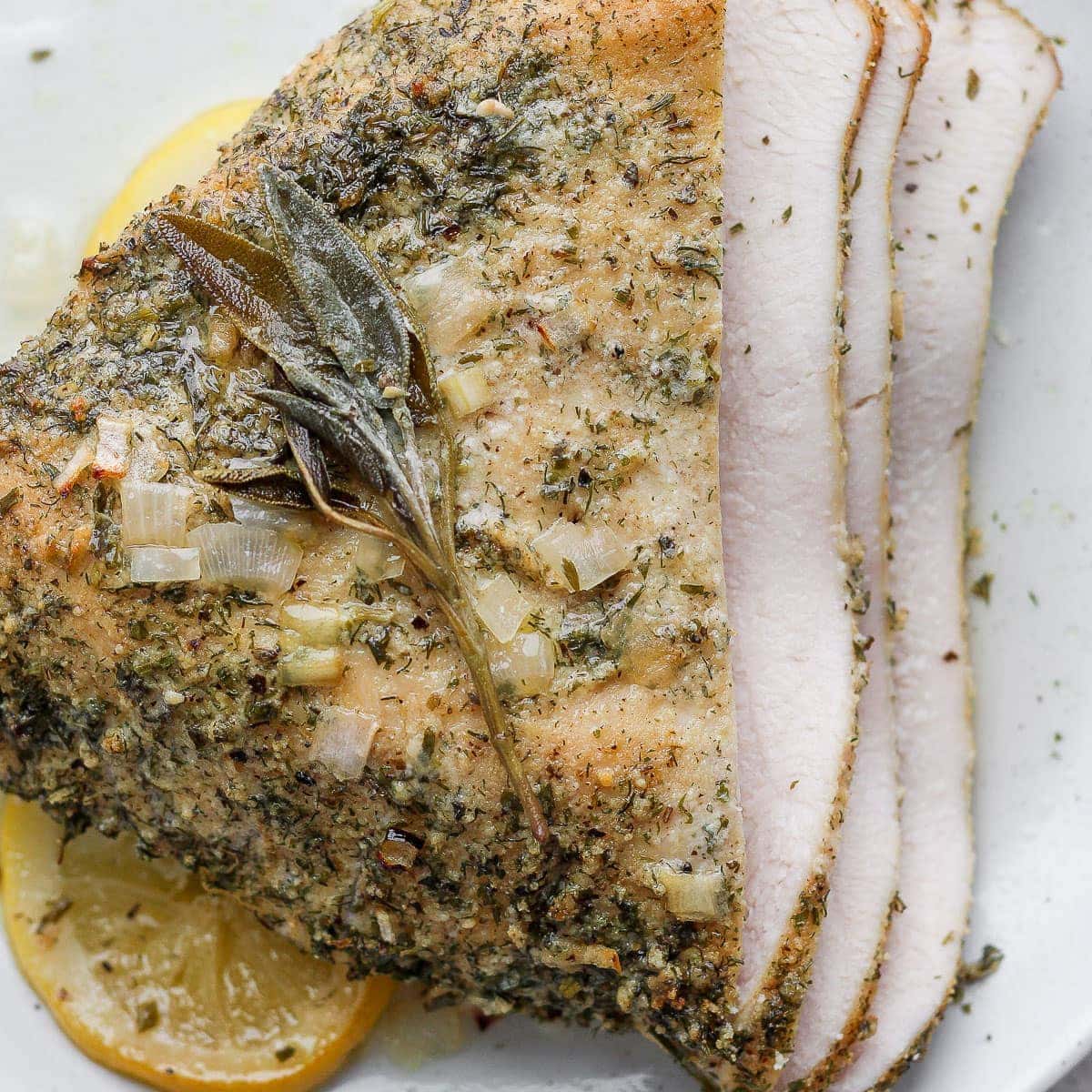 Herby Ranch Roasted Turkey Breast: Small Thanksgiving Feast